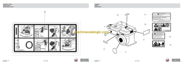 Wacker Neuson BPS1340Aw Vibratory Plate Parts Manual - Image 3