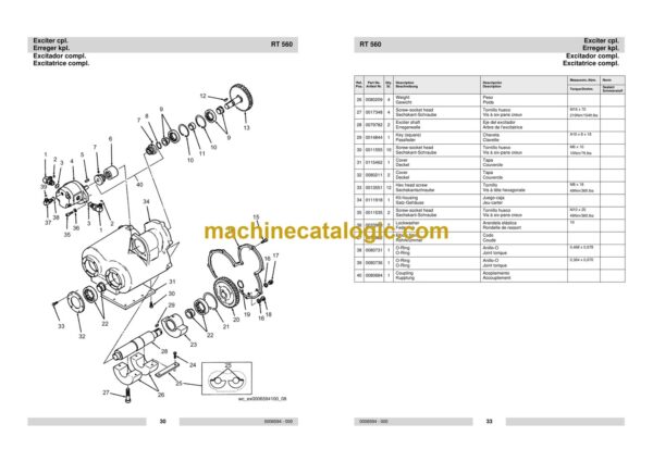 Wacker Neuson RT560 Trench Roller Parts Manual - Image 4