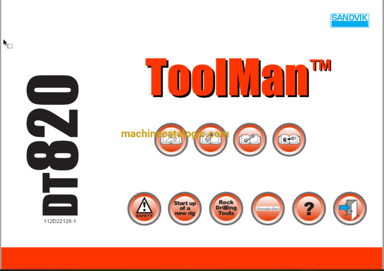 Sandvik DT820 Drilling Rig Full Documents (Service, Operator, Maintenance Manual and Parts Catalog) [112D22128]