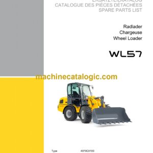 Wacker Neuson WL57 Loader Parts Manual