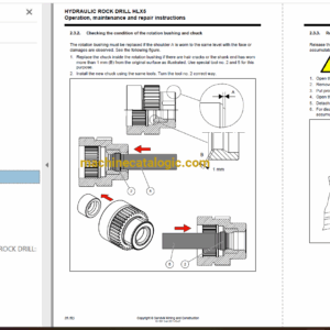 Sandvik DT820 Drilling Rig Full Documents (Service, Operator, Maintenance Manual and Parts Catalog) [112D22128]