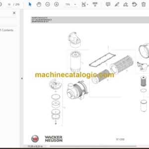 Wacker Neuson WL57 Loader Parts Manual
