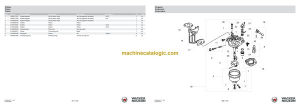 Wacker Neuson BPS2050A Vibratory Plate Parts Manual - Image 4