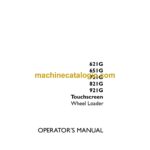 Case 621G, 651G, 721G, 821G, 921G Touchscreen Operators Manual