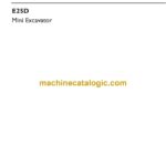 New Holland E25D Mini Excavator Operators Manual