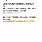 Case SR175B, SR210B, SR240B, SR270B, SV185B, SV280B, SV340B B Series Skid Steer Loader and TR270B, TR310B, TR340B, TV370B, TV450B B Series Compact Track Loader Equipment Manual
