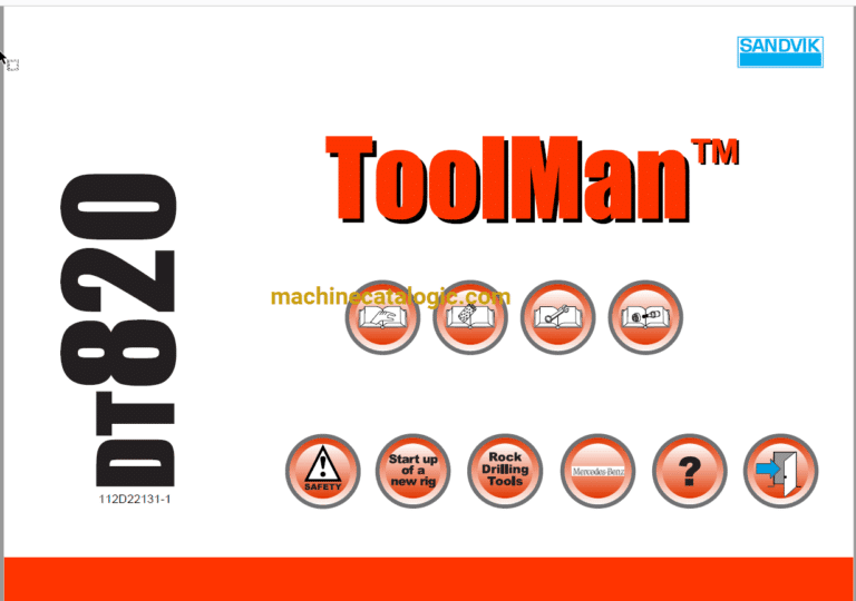 Sandvik DT820 Drilling Rig Full Documents (Service, Operator, Maintenance Manual and Parts Catalog) [112D22131]