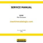 New Holland E25X Mini Excavator Service Manual
