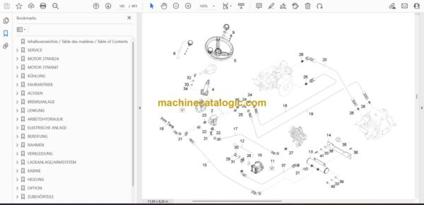 Wacker Neuson TH412 Telescope Loader Parts Manual - Image 2