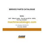 Case 821F Tier 4B Wheel Loader Service Parts Catalogue