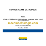 New Holland H7330 Discbine Flail Disc Mower Conditioner Service Parts Catalogue