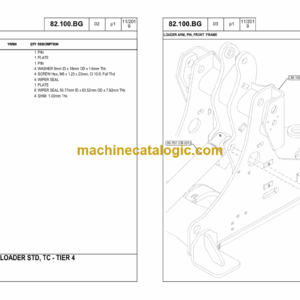 Case 21F Tier 4 Compact Wheel Loader Parts Catalog