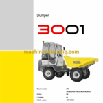 Wacker Neuson 3001 Dumper Service Manual