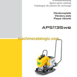 Wacker Neuson APS1135we Vibratory Plate Parts Manual