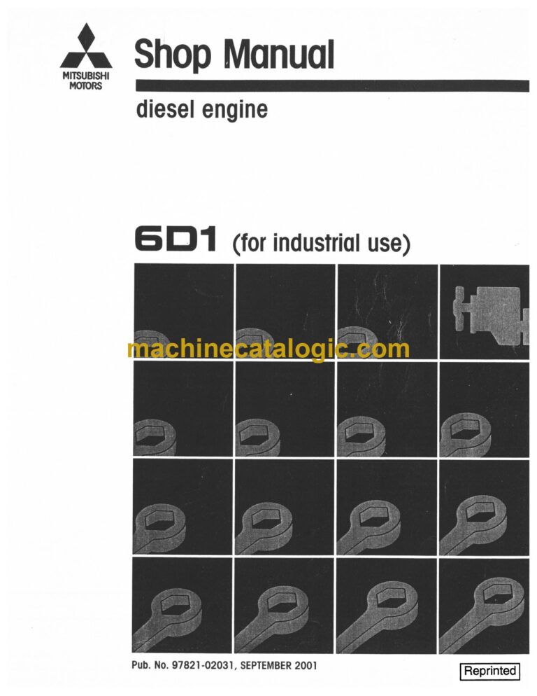 Mitsubishi Motors 6D1 Diesel Engine Shop Manual