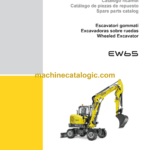 Wacker Neuson EW65 Wheeled Excavator Parts Manual