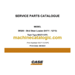 Case SR200 Skid Steer Loader Service Parts Catalogue