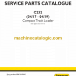New Holland C232 Compact Track Loader Service Parts Catalogue