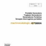 Wacker Neuson GP5600A Portable Generators Parts Manual