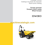 Wacker Neuson DW30 Wheel Dumper Parts Manual