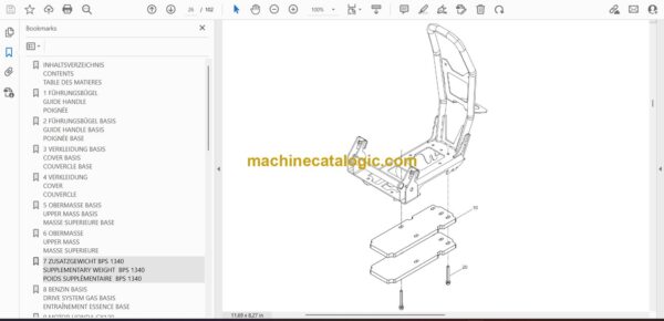 Wacker Neuson BPS1340A Vibratory Plate Parts Manual - Image 2