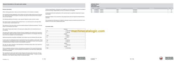 Wacker Neuson BPS1340A Vibratory Plate Parts Manual - Image 3