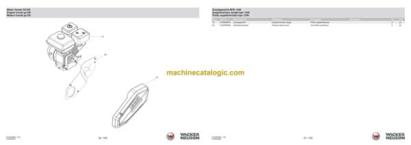 Wacker Neuson BPS1340A Vibratory Plate Parts Manual - Image 4