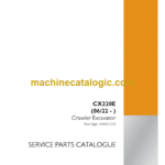Case CX220E Crawler Excavator Service Parts Catalogue