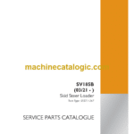 Case SV185B Skid Steer Loader Service Parts Catalogue