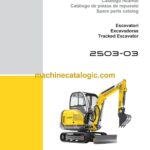 Wacker Neuson 2503-03 Tracked Excavator Parts Manual