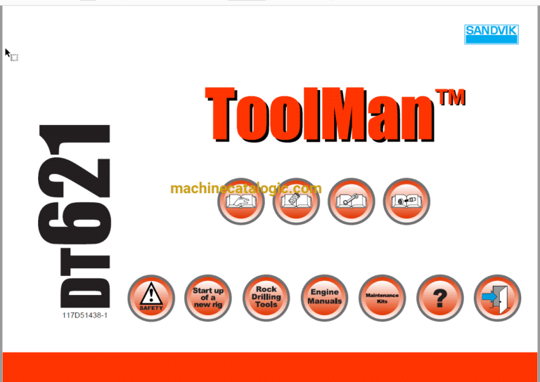 Sandvik DT621 Drilling Rig Full Documents (Service, Operator, Maintenance Manual and Parts Catalog) [117D51438]