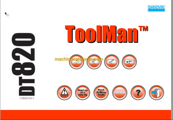 Sandvik DT820 Drilling Rig Full Documents (Service, Operator, Maintenance Manual and Parts Catalog) [112D22135]