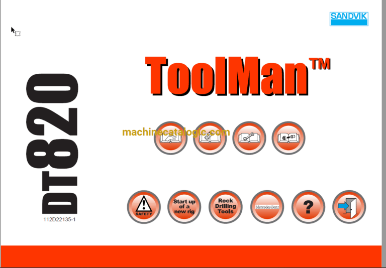 Sandvik DT820 Drilling Rig Full Documents (Service, Operator, Maintenance Manual and Parts Catalog) [112D22135]