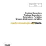Wacker Neuson GP3800A Portable Generators Parts Manual