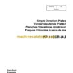 Wacker Neuson VP 1135R-AU Single Direction Plates Parts Manual