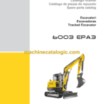 Wacker Neuson 6003 EPA3 Tracked Excavator Parts Manual