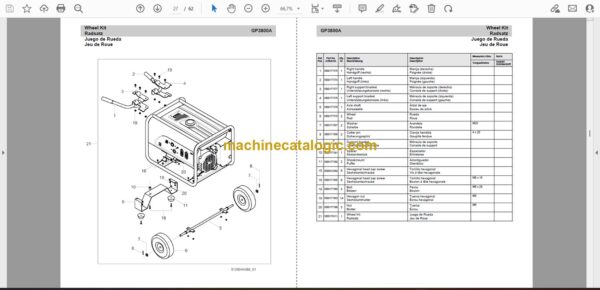 Wacker Neuson GP3800A Portable Generators Parts Manual - Image 2