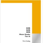 Case 845B, 865B, 885B Tier 3 Motor Grader Parts Catalog