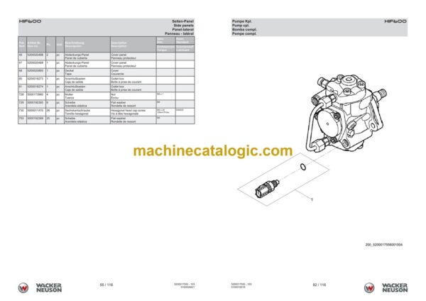 Wacker Neuson HIF600 Heating Parts Manual - Image 3