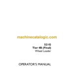 Case 521G Tier 4B Final Wheel Loader Operators Manual