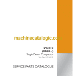 Case SV211E Single Drum Compactor Service Parts Catalogue