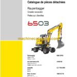 Wacker Neuson 6503 Crawler Excavator Parts Manual