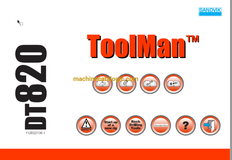 Sandvik DT820 Drilling Rig Full Documents (Service, Operator, Maintenance Manual and Parts Catalog) [112D22136]