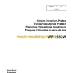 Wacker Neuson WP 1550W Single Direction Plates Parts Manual