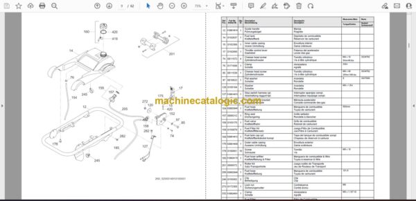 Wacker Neuson BS60-4As Vibratory Rammers Parts Manual - Image 2