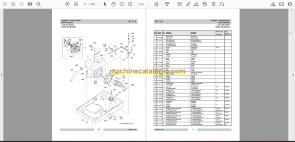 Wacker Neuson RD7H-S Walk-Behind Rollers Parts Manual - Image 2