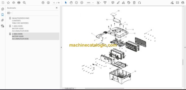 Wacker Neuson BOB5 Power Parts Manual - Image 2