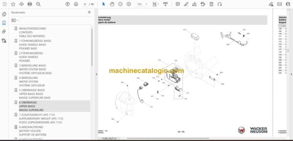 Wacker Neuson APS1135we Vibratory Plate Parts Manual - Image 2