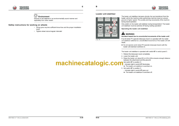 Wacker Neuson TH522 Telehandlers Service Manual - Image 4