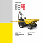 Wacker Neuson DW20, DW30, DW40 Wheel Dumper Service Manual